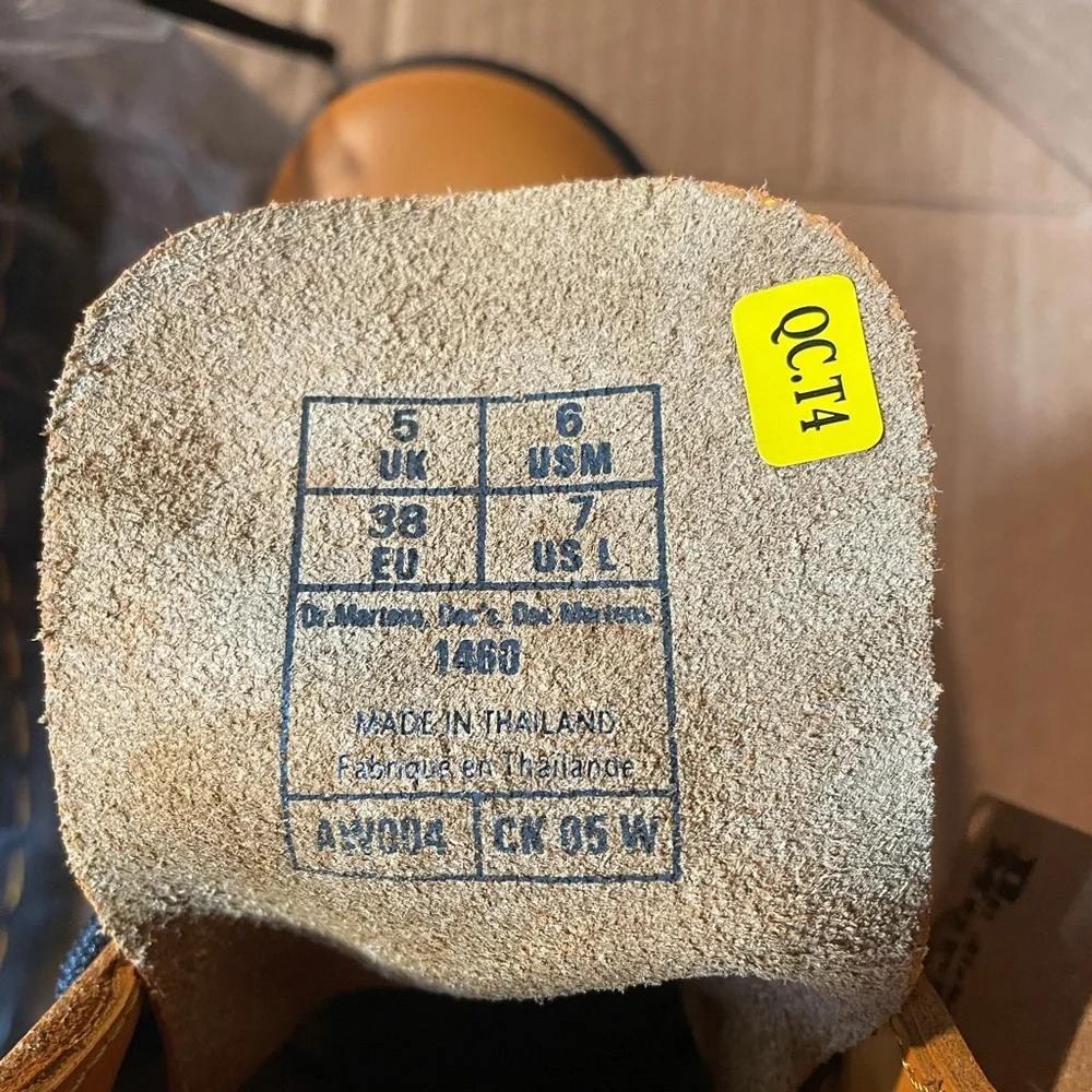 Dr. Martens Orange Combat Boots - Picture 9 of 11